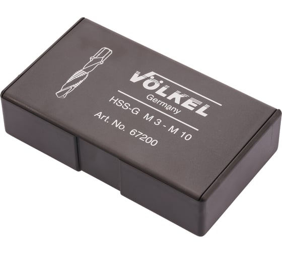 Набор метчиков для шуруповерта VOLKEL 3 в 1 M3-M10 HSS-G 7пр V67200