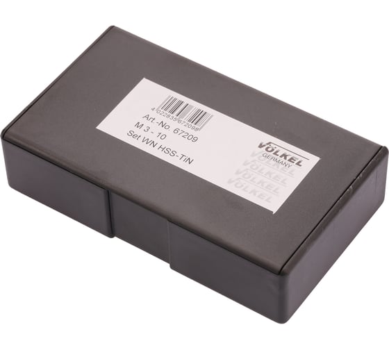 Набор метчиков для шуруповерта VOLKEL 3 в 1 M3-M10 HSS-TiN 7пр V67209