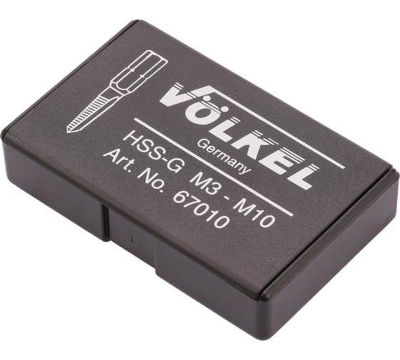 Набор метчиков для шуруповерта VOLKEL M3-M10 HSS-G 6пр V67010