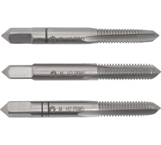 Метчик WOLFSTAR м/р М5,0x0,5 Р6М5 к-т 3шт. DIN352 ta00730