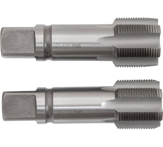 Метчик трубный ТРЭЛ ручн. G1 1/2" 9ХС компл. 2шт. ta00680
