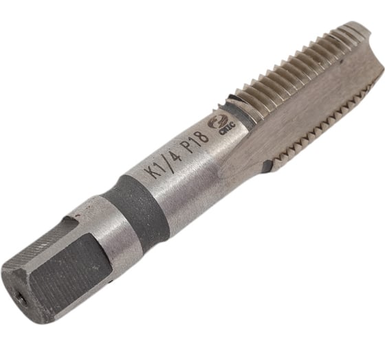 Метчик CNIC К 1/4" NPT Р18 конический дюймовый, машинно-ручной, 18 ниток/дюйм 37266