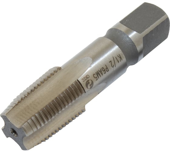 Метчик CNIC К 1/2" NPT Р6АМ5 конический дюймовый, машинно-ручной, 14 ниток/дюйм 74205