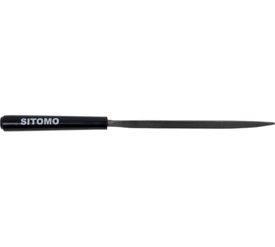 Трехгранный надфиль SITOMO 140 №0 с ручкой 129711