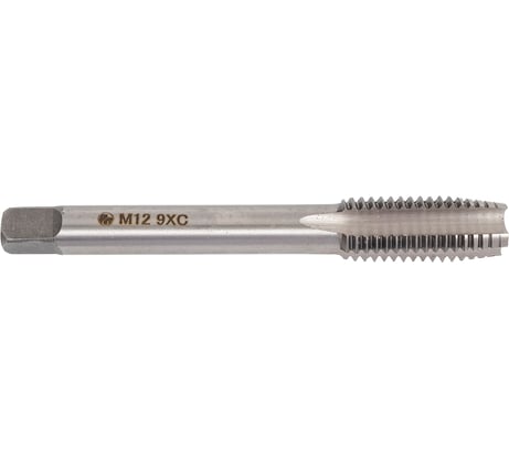 Метчик машинно-ручной Резолюкс 12х1,75 сквозной 9ХС с проходным хвостовиком 19058