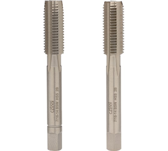 Набор метчиков из 3-х шт. Bucovice Tools BSW 7/16-14 HSS 141716-3 1