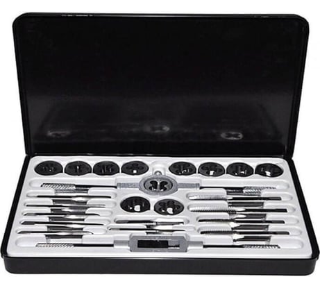 Набор метчиков и плашек TORIN метрический, 24 предмета TRX024METRIC