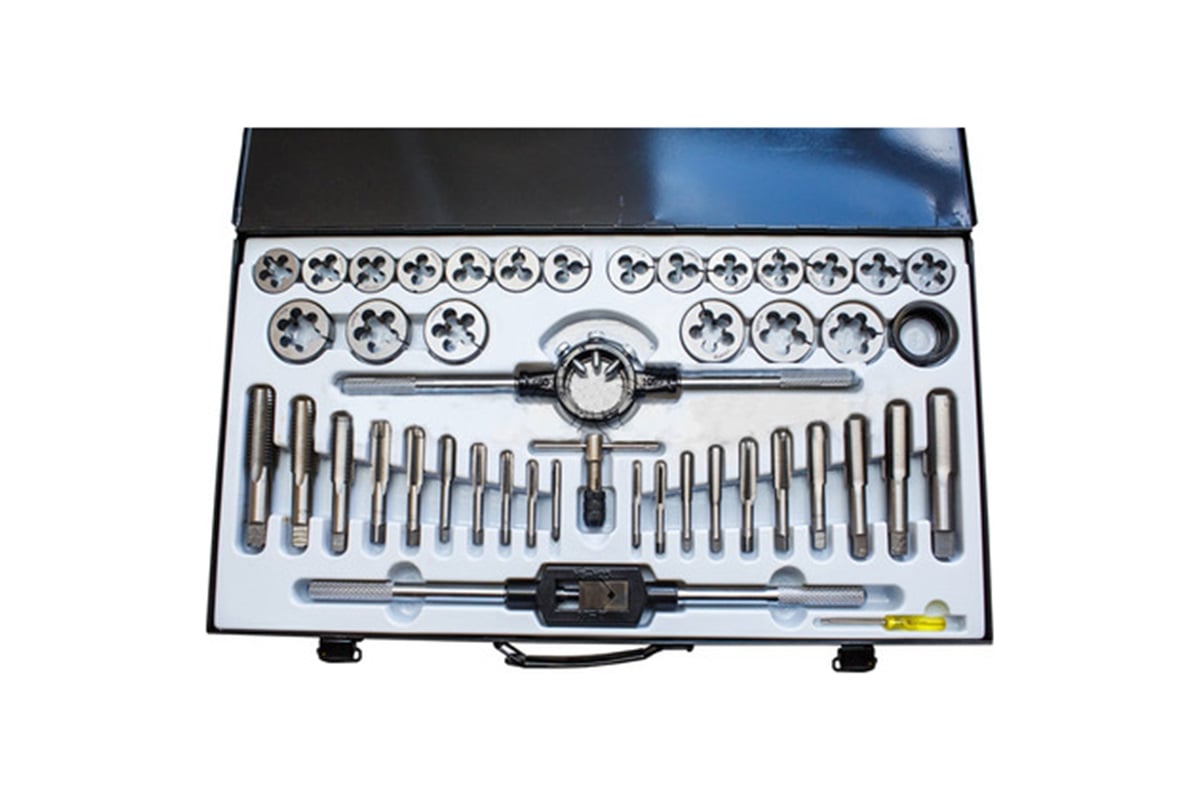 Набор метчиков и плашек TORIN дюймовый, 45 предметов TRX045INCH ...