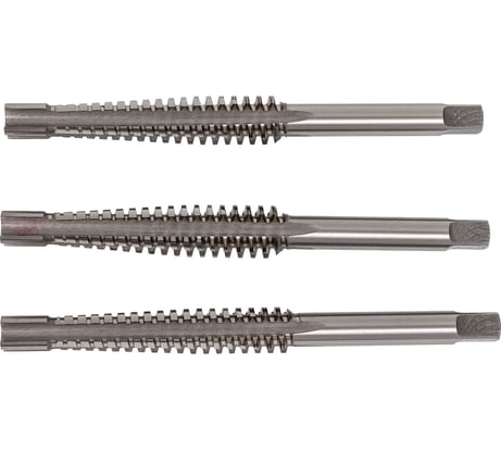 Метчик трапецеидальный SOVIS комплект из 3-х шт, Tr 12x3 H7 L=115, l=63 Р6М5 26603