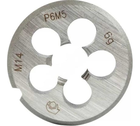 Плашка метрическая SDW TOOLS М14x1.25, Р6М5, 6g, ГОСТ 9740-71 dh00101