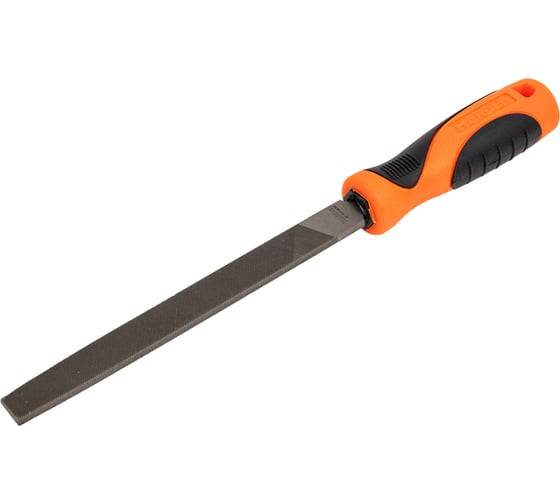 Напильник HARDEN плоский среднезернистый с эргономичной рукояткой, 265 мм. 610636 1