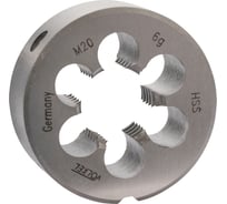 Плашка VOLKEL М20 шаг 2.5мм DINEN22568 HSS 45x18мм 27466 V27466