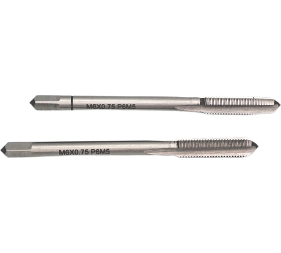 Машинно-ручной метчик TORNERI М 6х0.75 комплект из 2-х штук Р6М5 035256