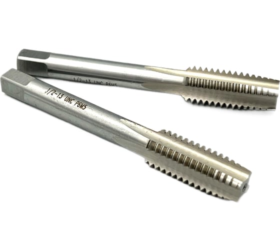 Дюймовый метчик TORNERI UNC 1/2" 13 нитей Р6М5 комплект из 2-х штук 035372