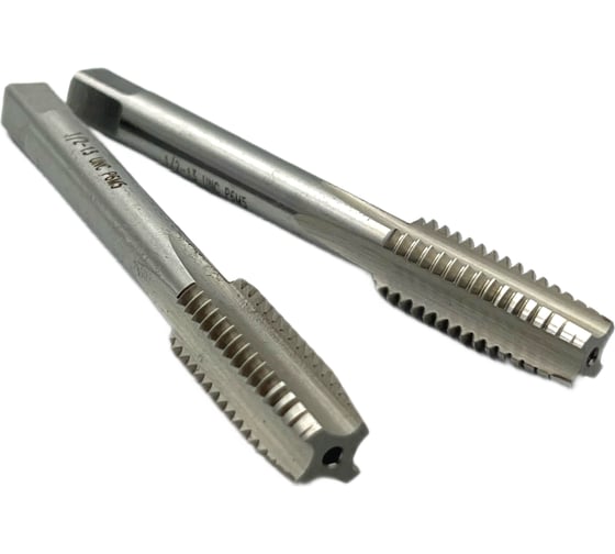 Дюймовый метчик TORNERI UNC 1/2" 13 нитей Р6М5 комплект из 2-х штук 035372