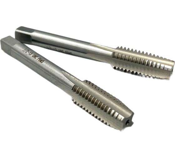 Дюймовый метчик TORNERI UNC 1/2" 13 нитей Р6М5 комплект из 2-х штук 035372