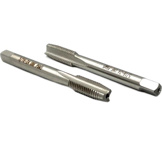 Дюймовый метчик TORNERI UNF 5/16" 24 нитей Р6М5 комплект из 2-х штук 035388