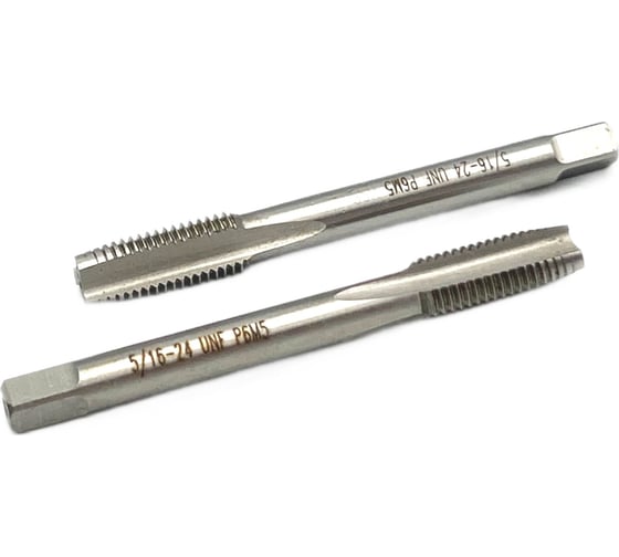 Дюймовый метчик TORNERI UNF 5/16" 24 нитей Р6М5 комплект из 2-х штук 035388