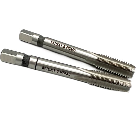 Машинно-ручной метчик TORNERI М10х1.5 комплект из 2-х штук Р6М5 011849
