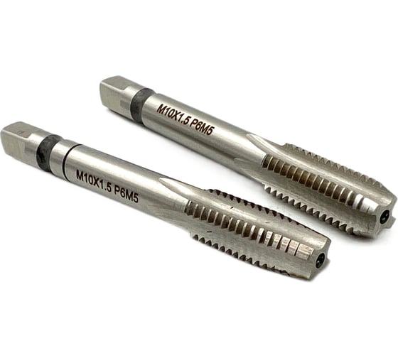 Машинно-ручной метчик TORNERI М10х1.5 комплект из 2-х штук Р6М5 011849