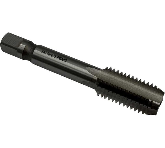 Машинно-ручной метчик TORNERI М20х2.5 Р6М5 для глухих отверстий 028730