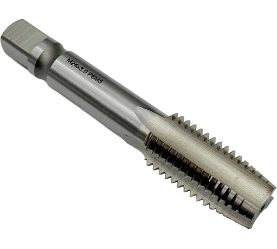 Машинно-ручной метчик TORNERI М24х3 Р6М5 для сквозных отверстий 028739