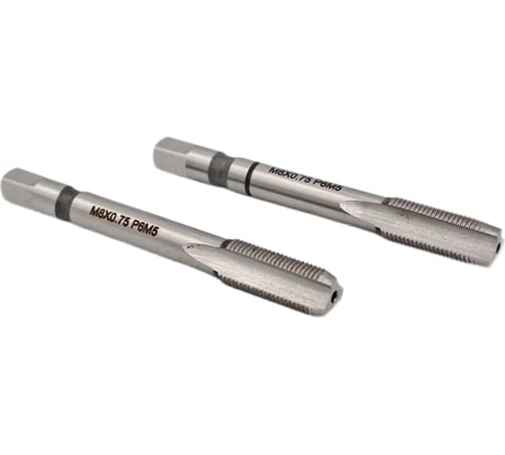 Машинно-ручной метчик TORNERI М 8х0.75 комплект из 2-х штук Р6М5 035257