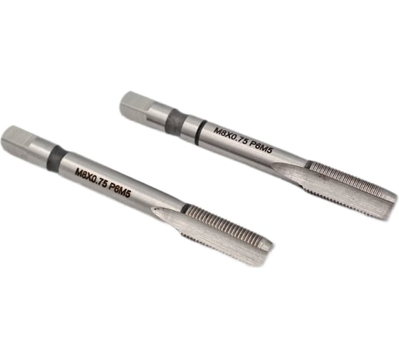 Машинно-ручной метчик TORNERI М 8х0.75 комплект из 2-х штук Р6М5 035257