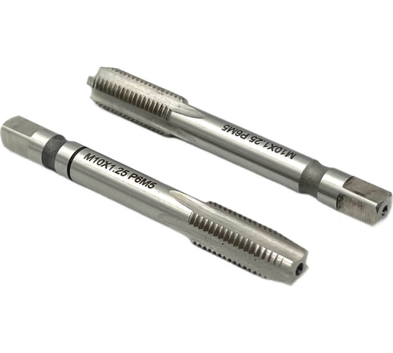 Машинно-ручной метчик TORNERI М10х1.25 комплект из 2-х штук Р6М5 019798