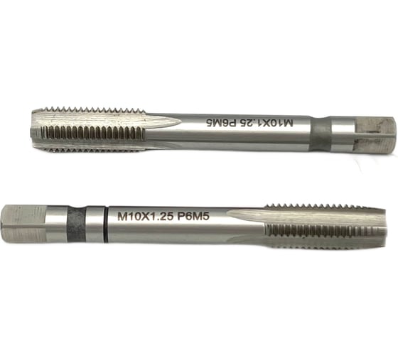 Машинно-ручной метчик TORNERI М10х1.25 комплект из 2-х штук Р6М5 019798