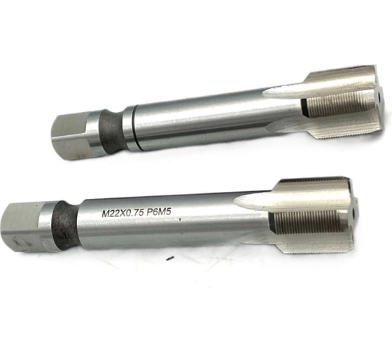 Машинно-ручной метчик TORNERI М22х0.75 комплект из 2-х штук Р6М5 035274 1