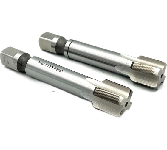 Машинно-ручной метчик TORNERI М22х0.75 комплект из 2-х штук Р6М5 035274