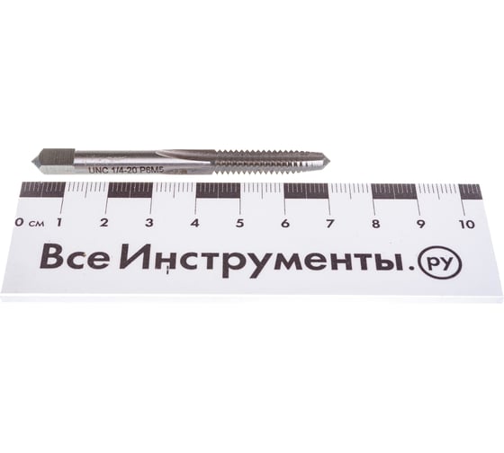 Дюймовый метчик TORNERI UNC 1/4" 20 нитей Р6М5 комплект из 2-х штук 035368