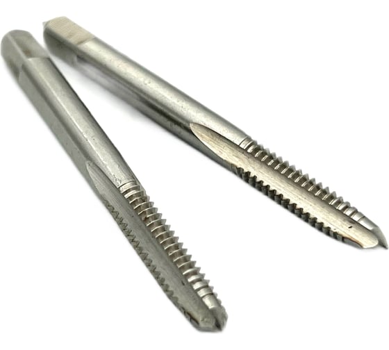 Дюймовый метчик TORNERI UNC 1/4" 20 нитей Р6М5 комплект из 2-х штук 035368