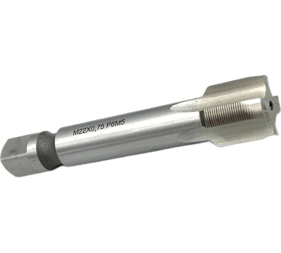 Машинно-ручной метчик TORNERI М22х0.75 Р6М5 для сквозных отверстий 035301