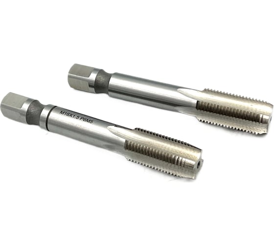 Машинно-ручной метчик TORNERI М16х1.5 комплект из 2-х штук Р6М5 019804 1