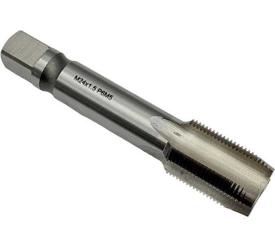 Машинно-ручной метчик TORNERI М24х1.5 Р6М5 для сквозных отверстий 035304