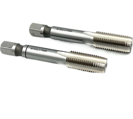 Машинно-ручной метчик TORNERI М18х2 комплект из 2-х штук Р6М5 019806