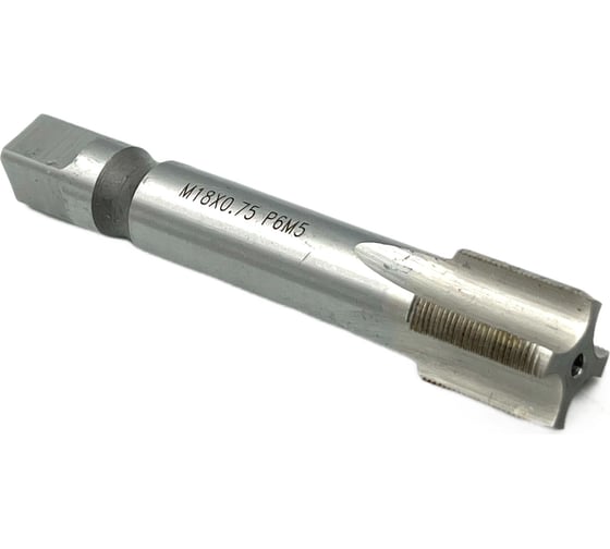 Машинно-ручной метчик TORNERI М18х0.75 Р6М5 для глухих отверстий 035323 1