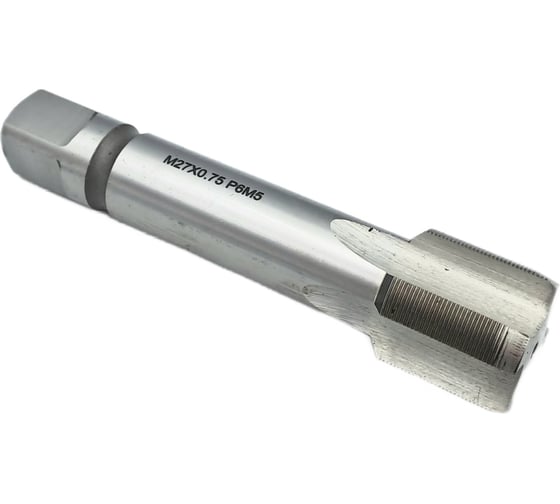 Машинно-ручной метчик TORNERI М27х0.75 Р6М5 для сквозных отверстий 035305 1
