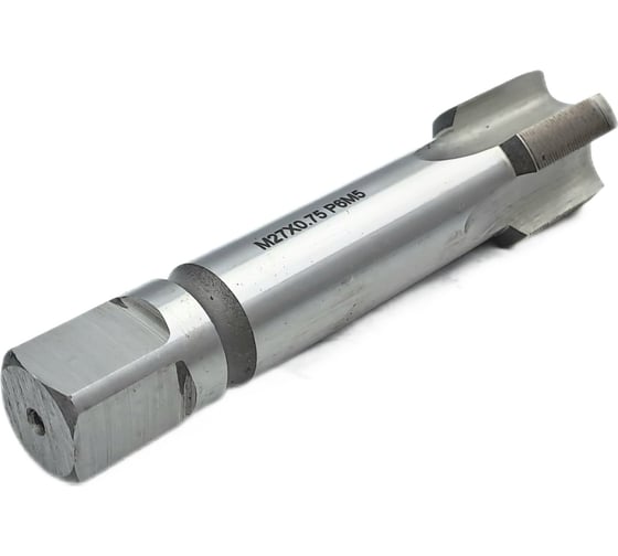 Машинно-ручной метчик TORNERI М27х0.75 Р6М5 для сквозных отверстий 035305