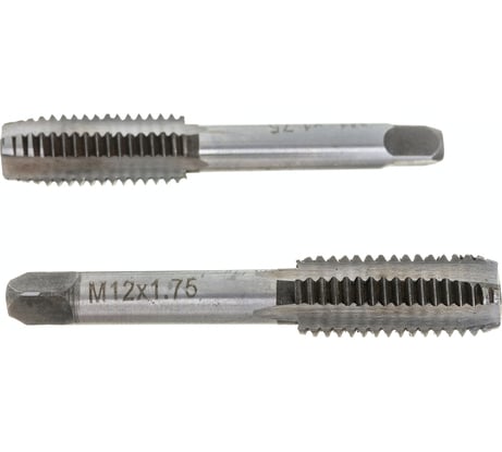 Метчик КВАЛИТЕТ М12x1,75мм 2 шт М-12-1,75 6626694