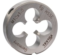 Плашка VOLKEL М10 шаг 1.0мм DINEN22568 HSSE 30x11мм V56436