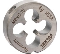 Плашка VOLKEL М 8 шаг 0.75мм DINEN22568 HSSE 25x9мм V56424