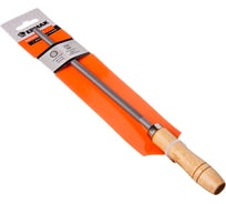 Напильник с деревянной ручкой ЕРМАК круглый 200мм, №2 645-013