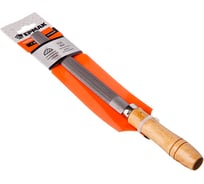 Напильник с деревянной ручкой ЕРМАК полукруглый 150мм, №2 645-020