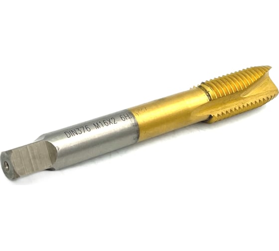 Метчик TORNERI М16х2 HSSE 6H DIN376 TiN для сквозных отверстий 036414
