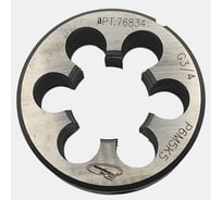 Плашка с кобальтом РосИнструмент G 3/4 для трубной цилиндрической резьбы, ГОСТ 9740-71 Р6М5К5 78634