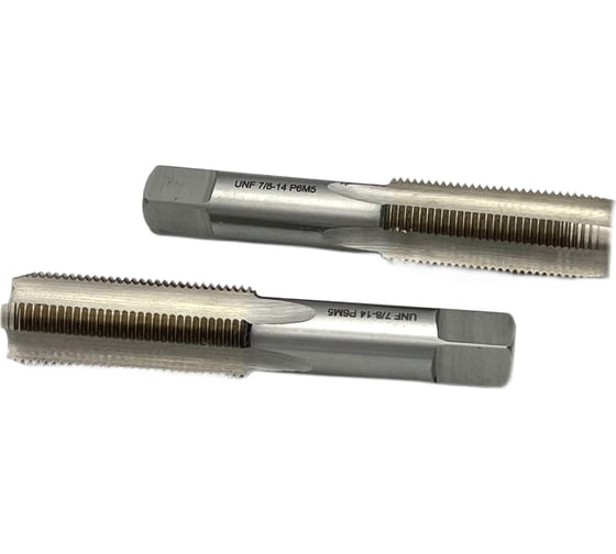 Метчик TORNERI UNF 7/8" 14 нитей Р6М5 комплект из 2-х штук 035395