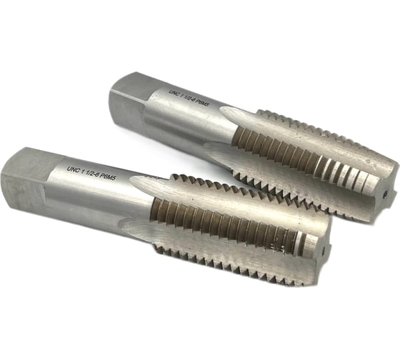 Метчик TORNERI UNF 1 1/2" 12 нитей Р6М5 комплект из 2-х штук 035398